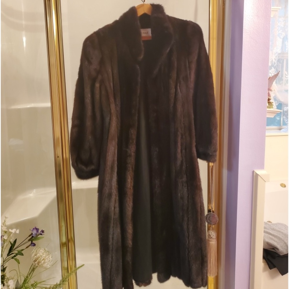 Blackglama full length fur coat